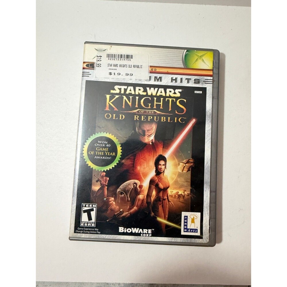 Star Wars Knights of the Old Republic Platinum Hits Xbox CIB W/ Case Manual